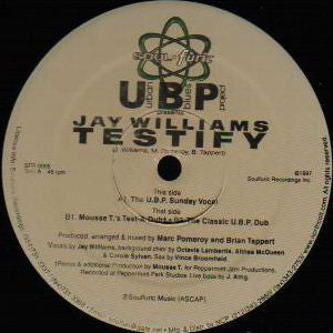 Urban Blues Project Presents Jay Williams : Testify (2x12")
