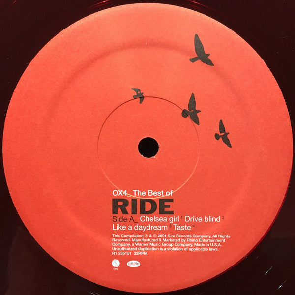 Ride : OX4_ The Best Of Ride (2xLP, RSD, Comp, RE, Red)