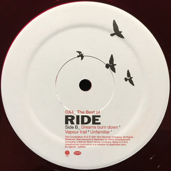 Ride : OX4_ The Best Of Ride (2xLP, RSD, Comp, RE, Red)