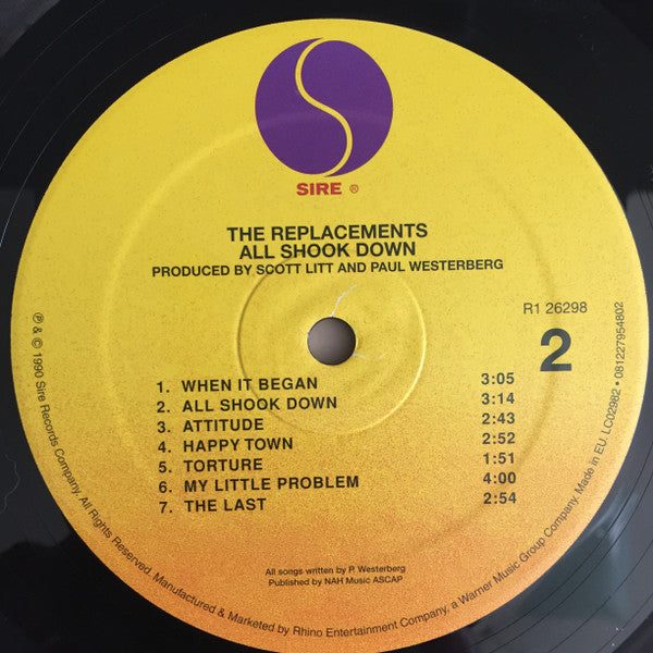 The Replacements : All Shook Down (LP, Album, RE)