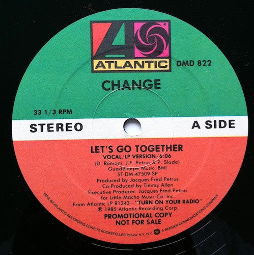 Change : Let's Go Together (12", Maxi, Promo)