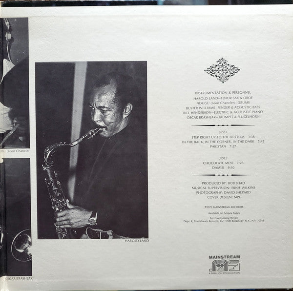 Harold Land : Damisi (LP, Album, Promo)