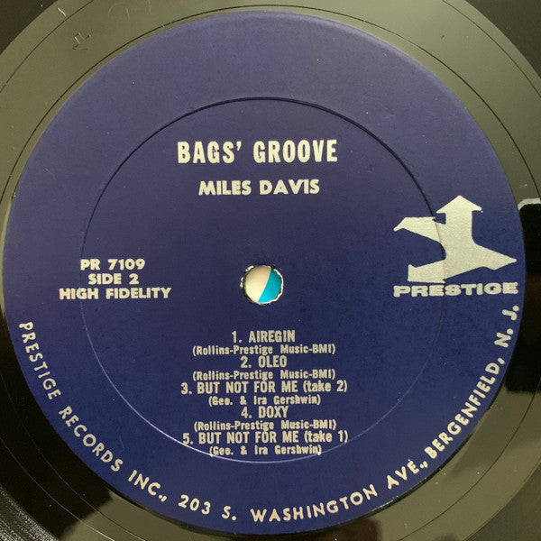 Miles Davis : Bags Groove (LP, Album, RE)