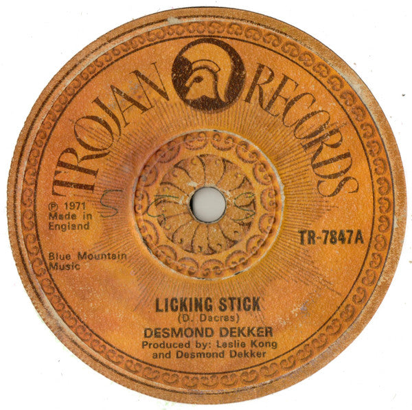 Desmond Dekker : Licking Stick (7", Single, Sol)