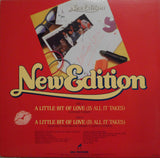 New Edition : A Little Bit Of Love (Is All It Takes) (12" Version) (12", Single, Glo)