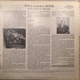 Thelonious Monk : Thelonious Monk With John Coltrane (LP, Album, Mono, RE)