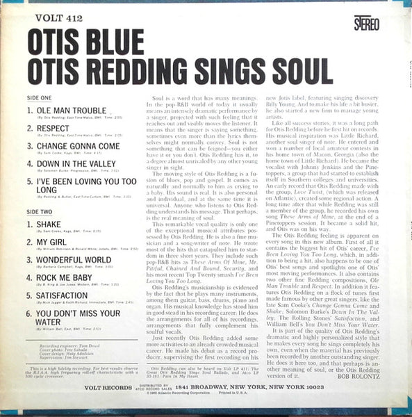 Otis Redding : Otis Blue / Otis Redding Sings Soul (LP, Album, Pre)