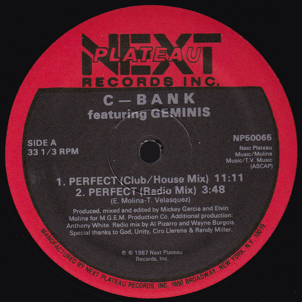 C-Bank Featuring Geminis : Perfect (12")